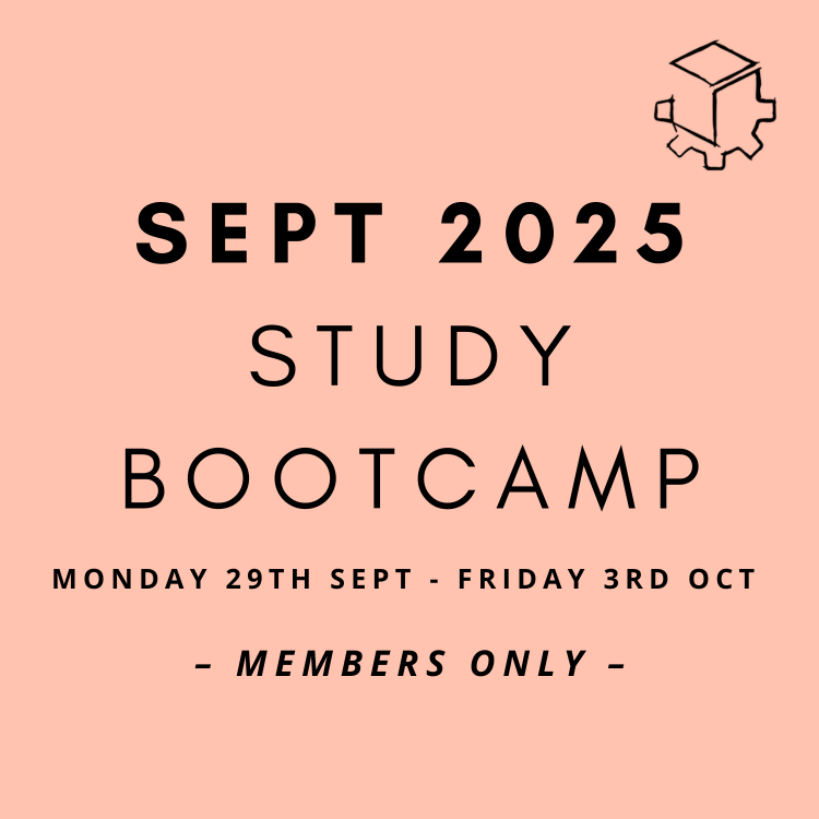 Study Bootcamp Sept/Oct 2025 (29th Sept-3rd Oct) Week 1